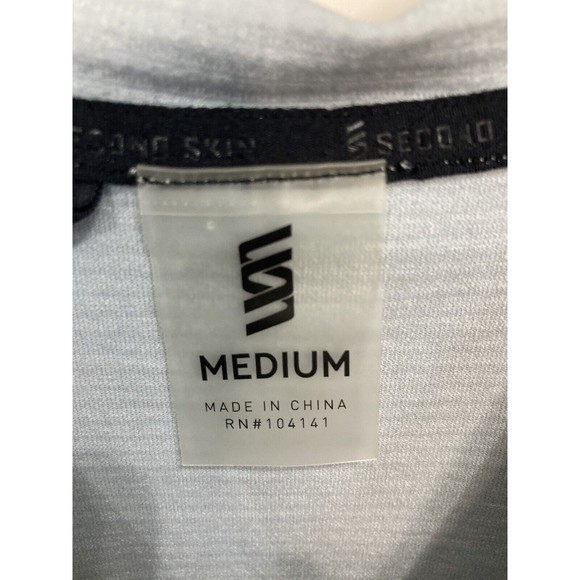 Second Skin Full Zip Mens Hoodie Gray Size‎ Med Stretchy - Picture 4 of 7